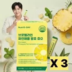 뉴트리디데이 브로멜라인 파인애플 발효 효소 30포, 3개