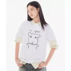 SPAO 가나디 반팔 티셔츠화이트 SPRLG25U09