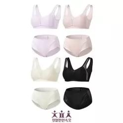 [기타][정말편한속옷](26SS)정말편한속옷 인견 브라팬티 4세트 패키지_734455