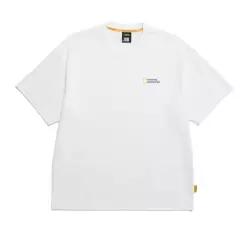 내셔널지오그래픽 N243UTS909 세미오버핏 수피마 반팔 티셔츠 WHITE