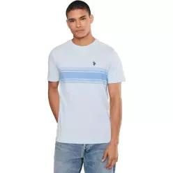 US POLO ASSN USPA 남성 반팔 티셔츠 Chest Print Stripe Jersey Tee 셔츠 426359 여름