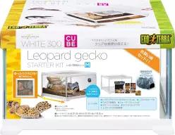 GEX EXOTERRA 레프테리어 레오파드 번식 키트 M 파충류용 유리 케이지 히터 6피스 스타터 세트 W24 x D24