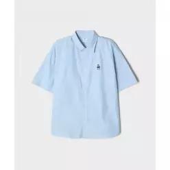 SPAO (우디) 오버핏 반팔 옥스포드 셔츠_SPYWG25CY2