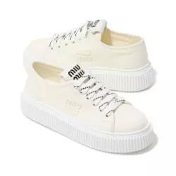 MIUMIU 26FW 로고 장식 데님 스니커즈 5E389E 3ARS F0304 4118660