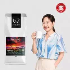 티타임 강주은PICK 커피원두1kg 케냐AA 블렌드 아라비카 100 맛있는 달콤한 풍미있는 원두 홀빈 커피콩