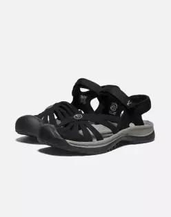 26SS [ROSE SANDAL] 로즈 블랙 여성 스트랩 샌들 KNSO6E108BK