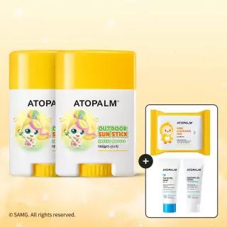 [캐치!티니핑 한정판] 아토팜 야외놀이 선스틱 SPF50+ PA++++ 21gx2개 세트+[증정]클렌징패드30매+워시20ML+수딩젤20ML