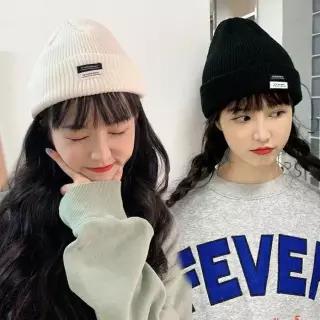[룽스_66]남성비니 패치포인트 심플 베이직 니트비니