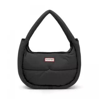 HUNTER [UNISEX] 프레임드 푸퍼 라지 호보 - 블랙 UBX3705KBM-BLK