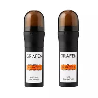 [7월 픽/1위파데] 그라펜 팁 스케치 멀티 커버 파운데이션 20ml 기획 (+팩클렌저 30ml)