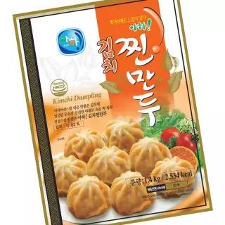 아하 김치 찐만두 1.4kg 9개 냉동식품