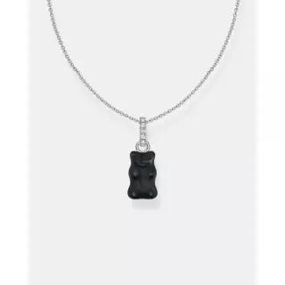 THOMAS SABO 토마스 사보 목걸이 검은 금곰 펜던트와 지르코니아 - 검은색 7664825