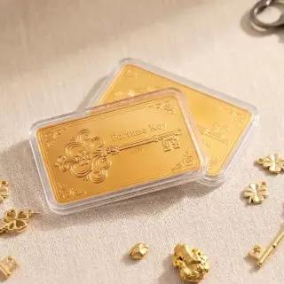 [한민금거래소]사각열쇠 미니골드바24K 0.2g