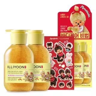 일리윤 프레쉬모이스춰 스크럽워시 몬치치 한정에디션(400ml*2+한정굿즈 기획)