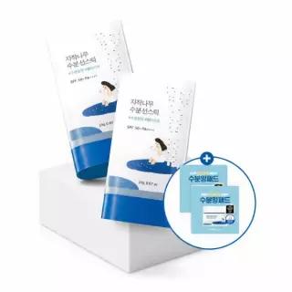 [무료배송] [즉각쿨링] 라운드랩 자작나무 수분 선스틱 19g 더블 기획 (+수분패드 4매)