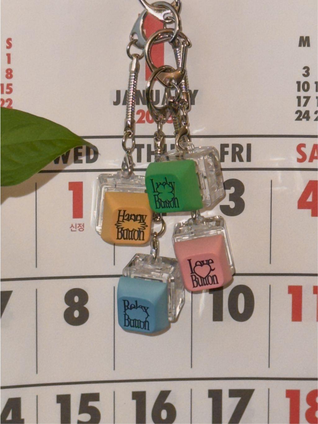 키캡키링:버튼시리즈 (4종)