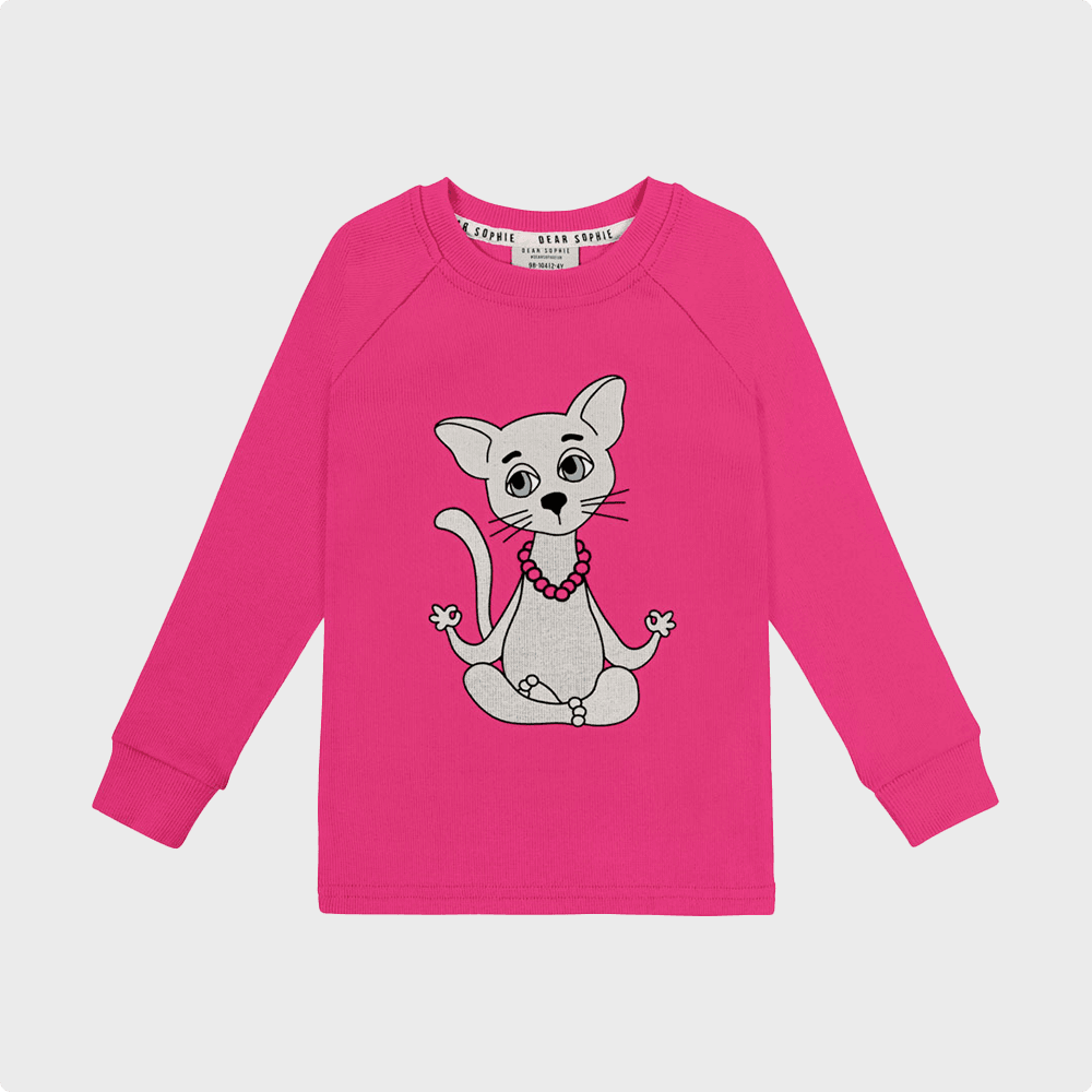 YOGICAT RIB LONGSLEEVE / PINK