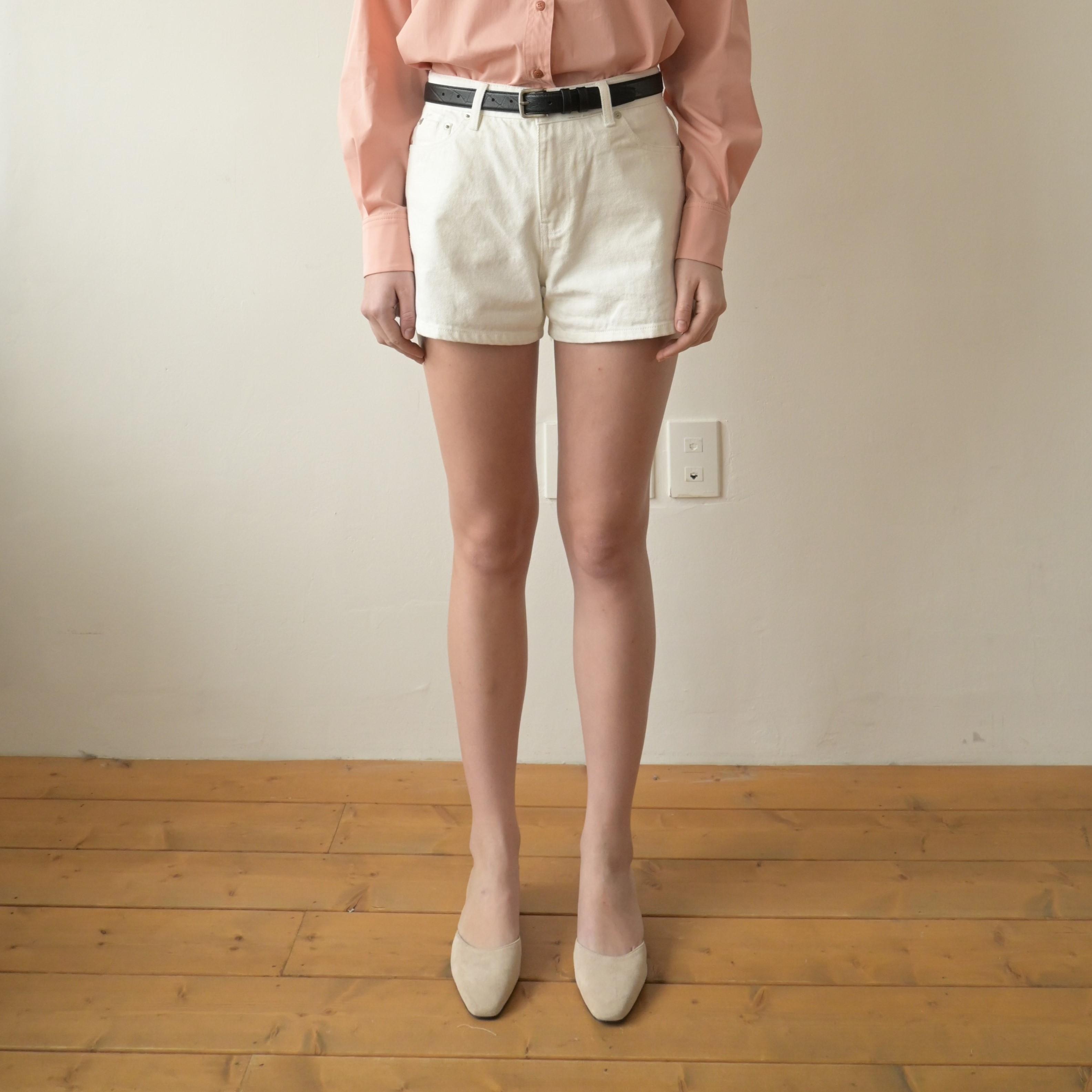 Note Shorts Denim [Ivory]