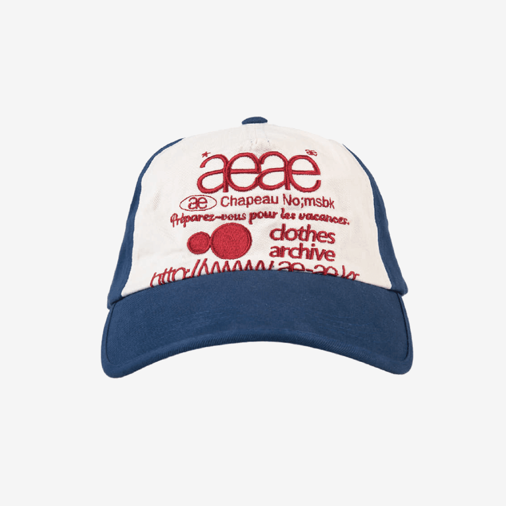 Web Logo 5pannel Cap [Blue/Red]