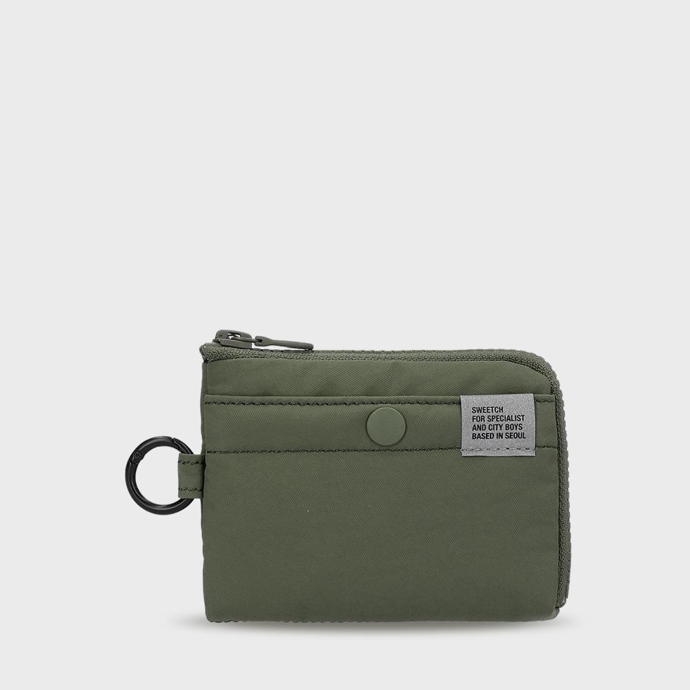 HALF ZIP WALLET 001 M Olive Green
