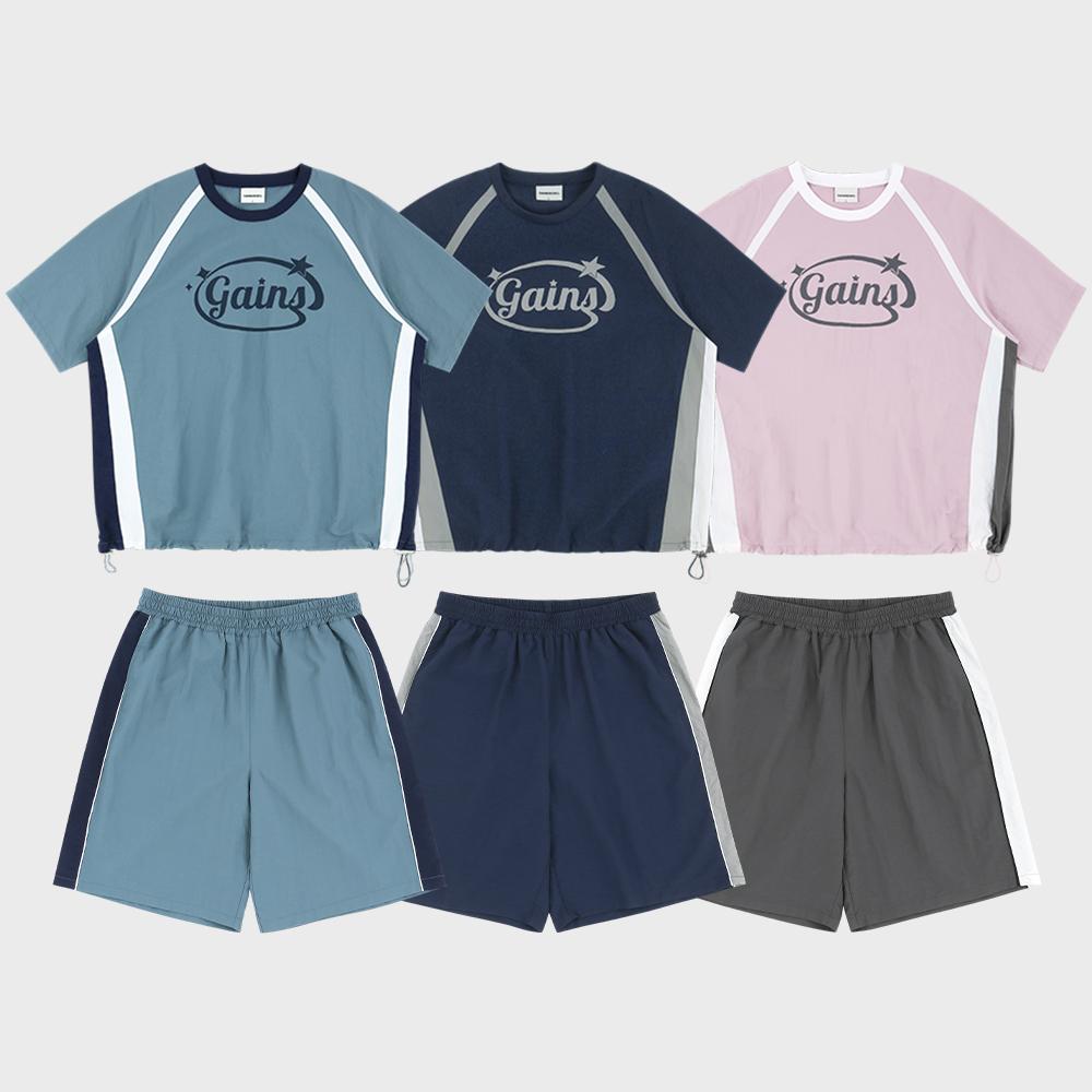 [SET] 서클 스타로고 스포츠 져지 셋업_3COLOR