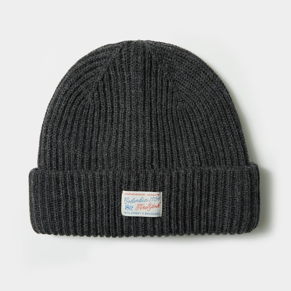 SL-LABEL RELAX FIT KNIT BEANIE 차콜