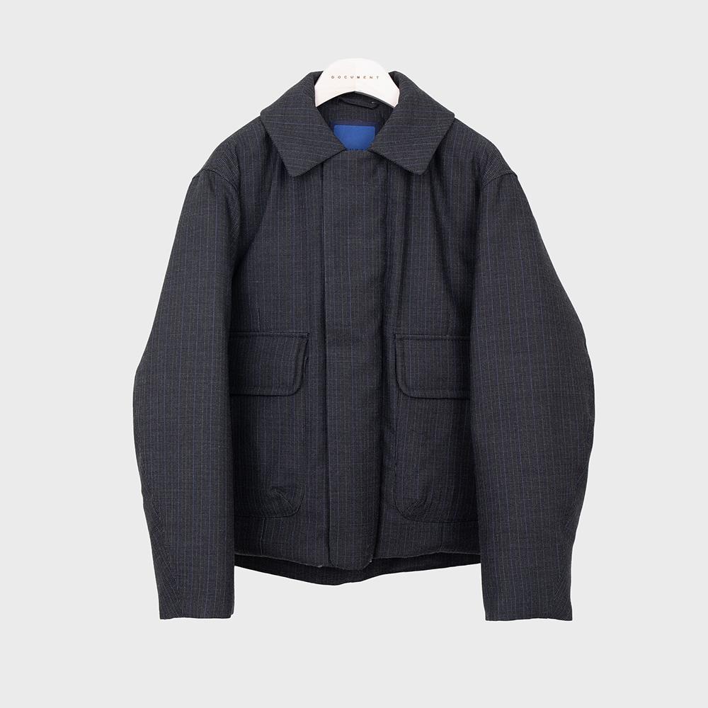 WOOL SHORT DOWN JACKET
