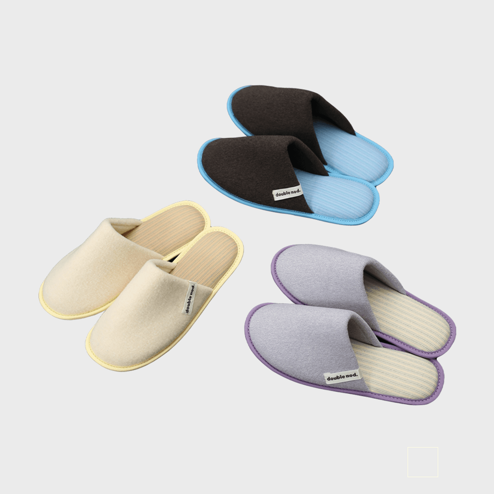 [double nod.][1+1] 더블노드 홈슈즈 슬리퍼 (3 colors)