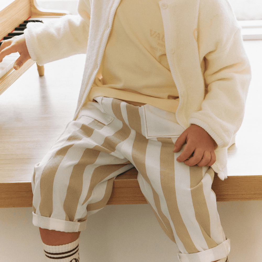 SIGNATURE TAPERED PANTS, STRIPE