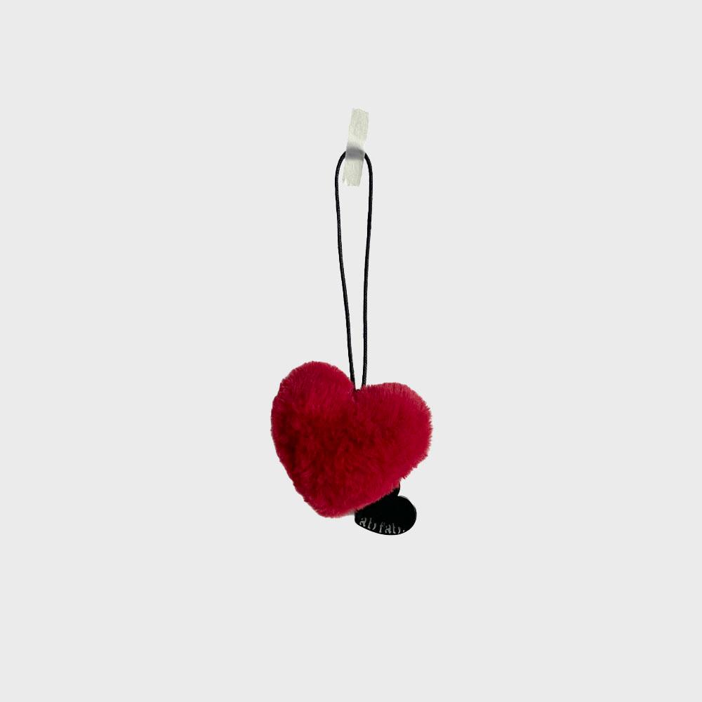 Fluffy heart charm ornament_하트 키링 오너먼트