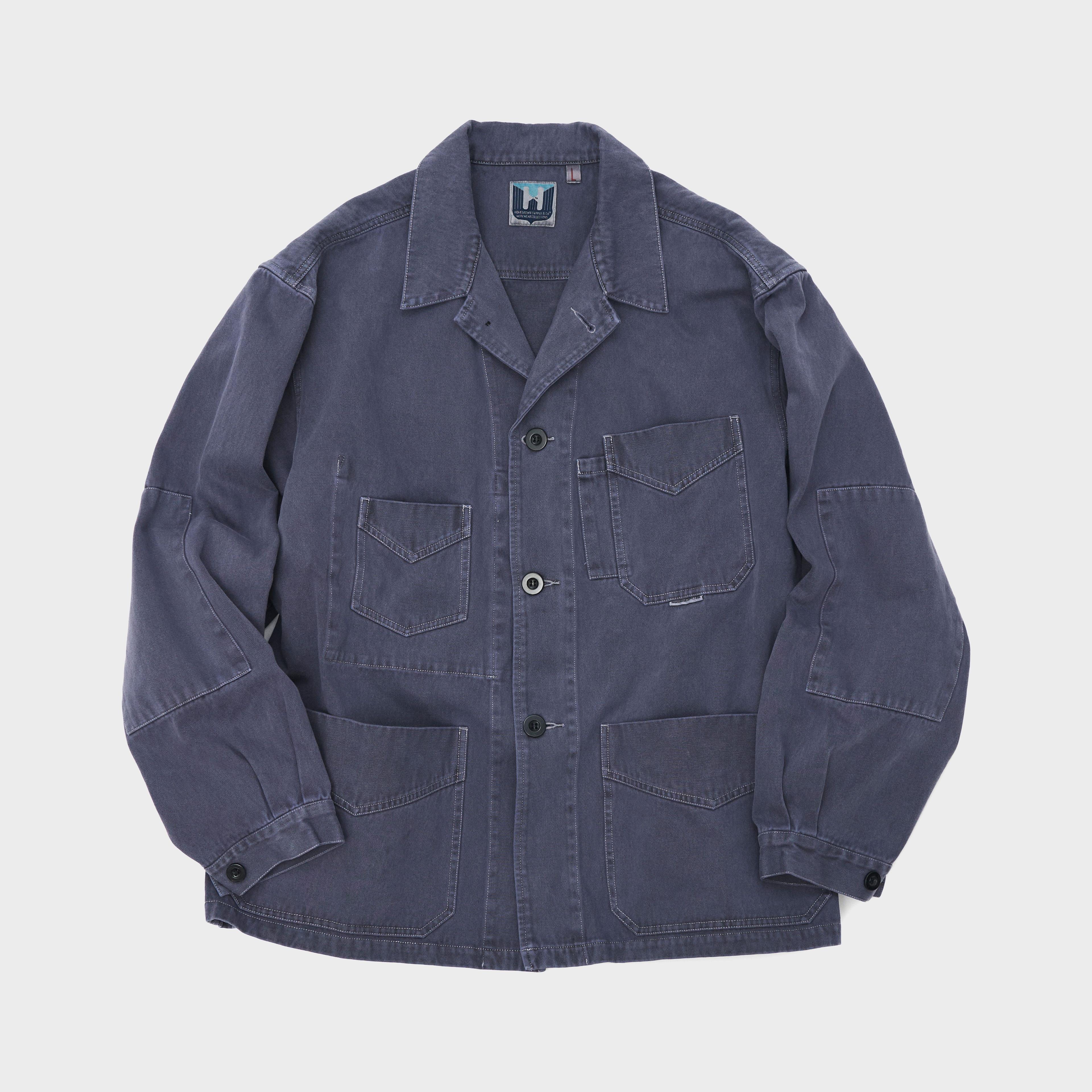 [HWC-WORK JACKET 2] for LAD & LASS - worker blue