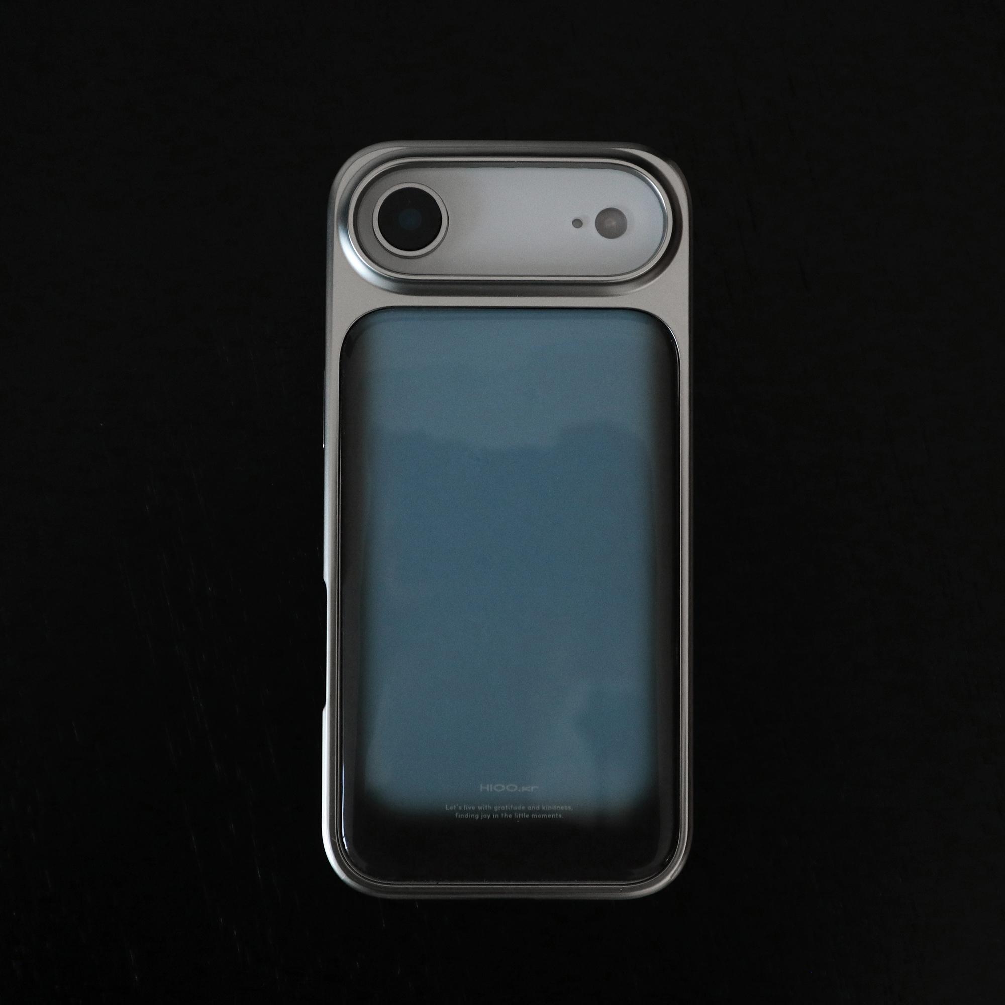syrup silver epoxy case - blue. (실버 에폭시 범퍼 케이스)