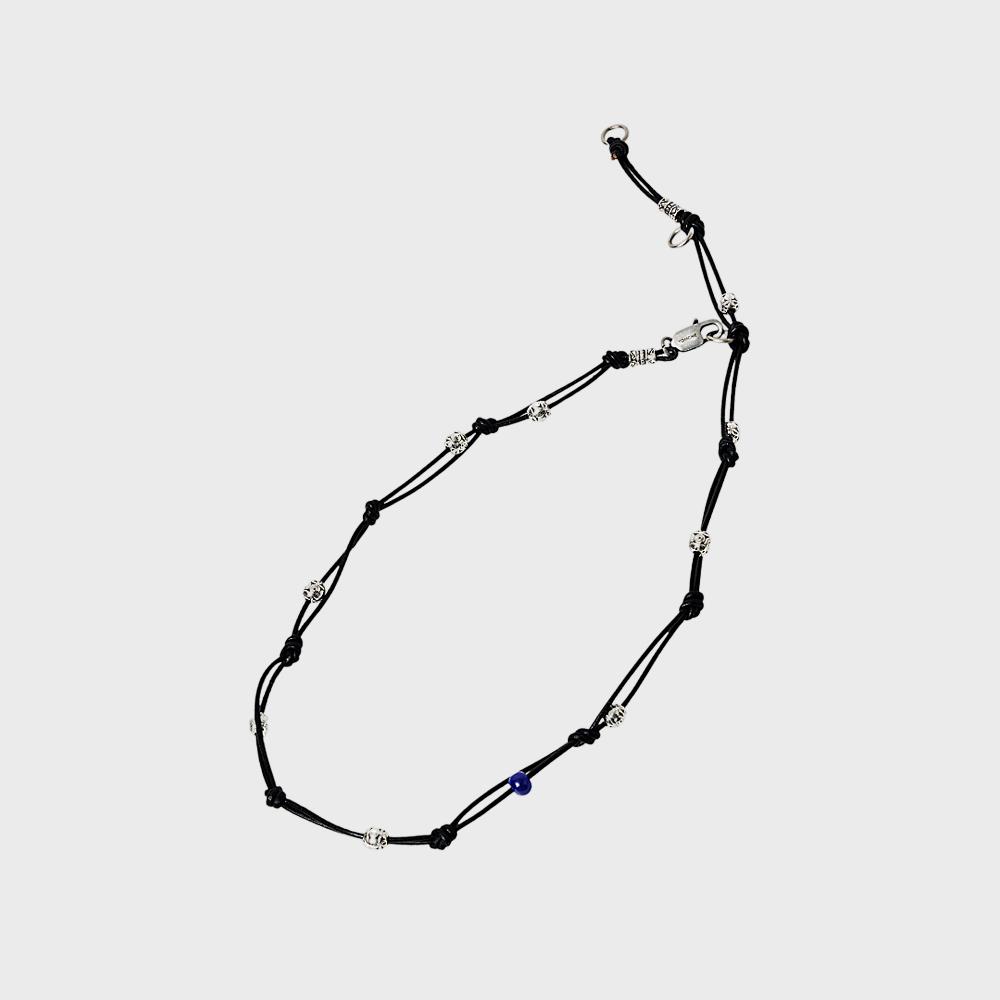 SQ NODE NECKLACE 001 Obsidian Black