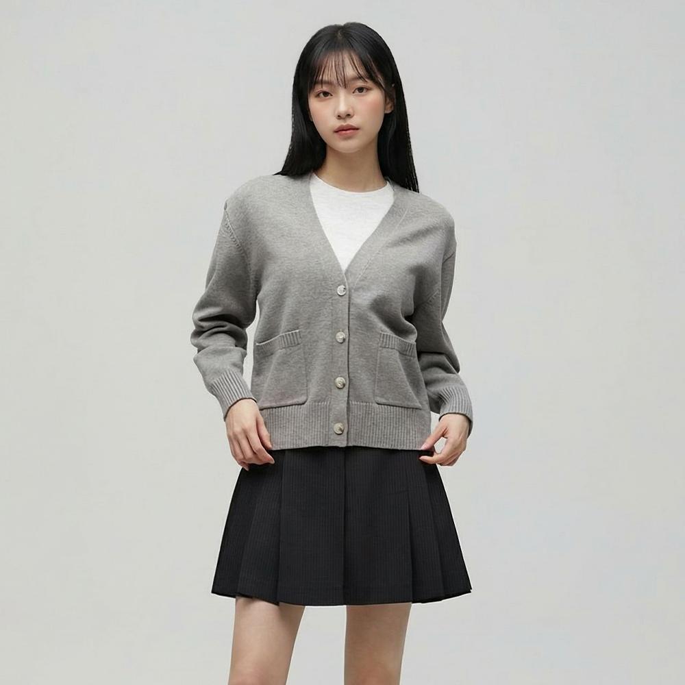베이직 브이넥 가디건 AS1KG162