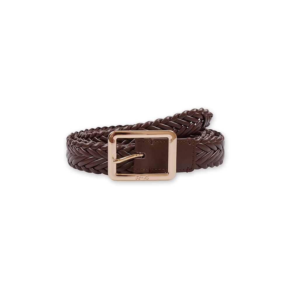 R-0066 / R-4 BRAIDED BUCKLE BELT(BROWN)