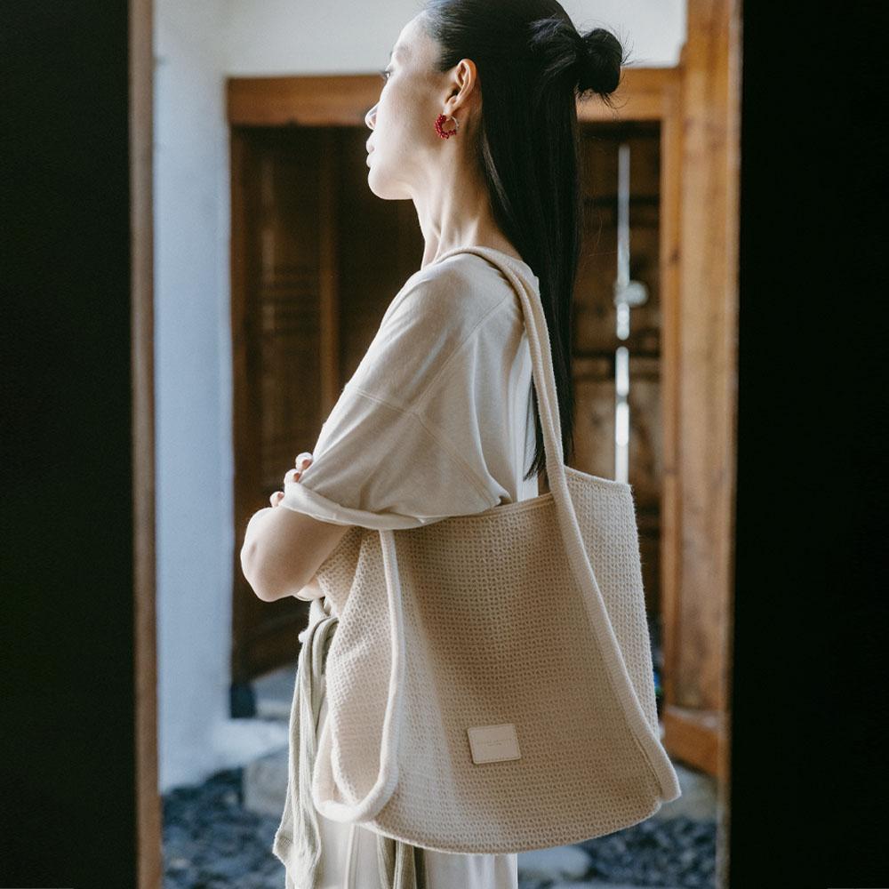 [곽지수PICK] SIAC3073 Crochet Bag_Cream