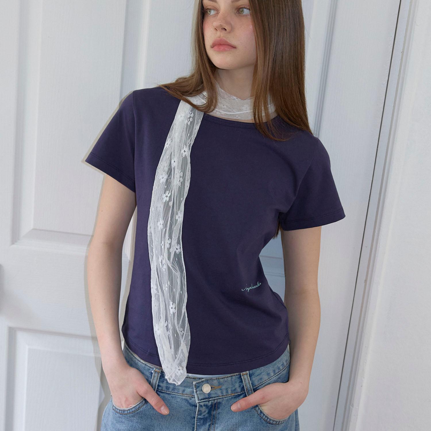 Romantic Flower Lace Sheer Long Scarf_2color