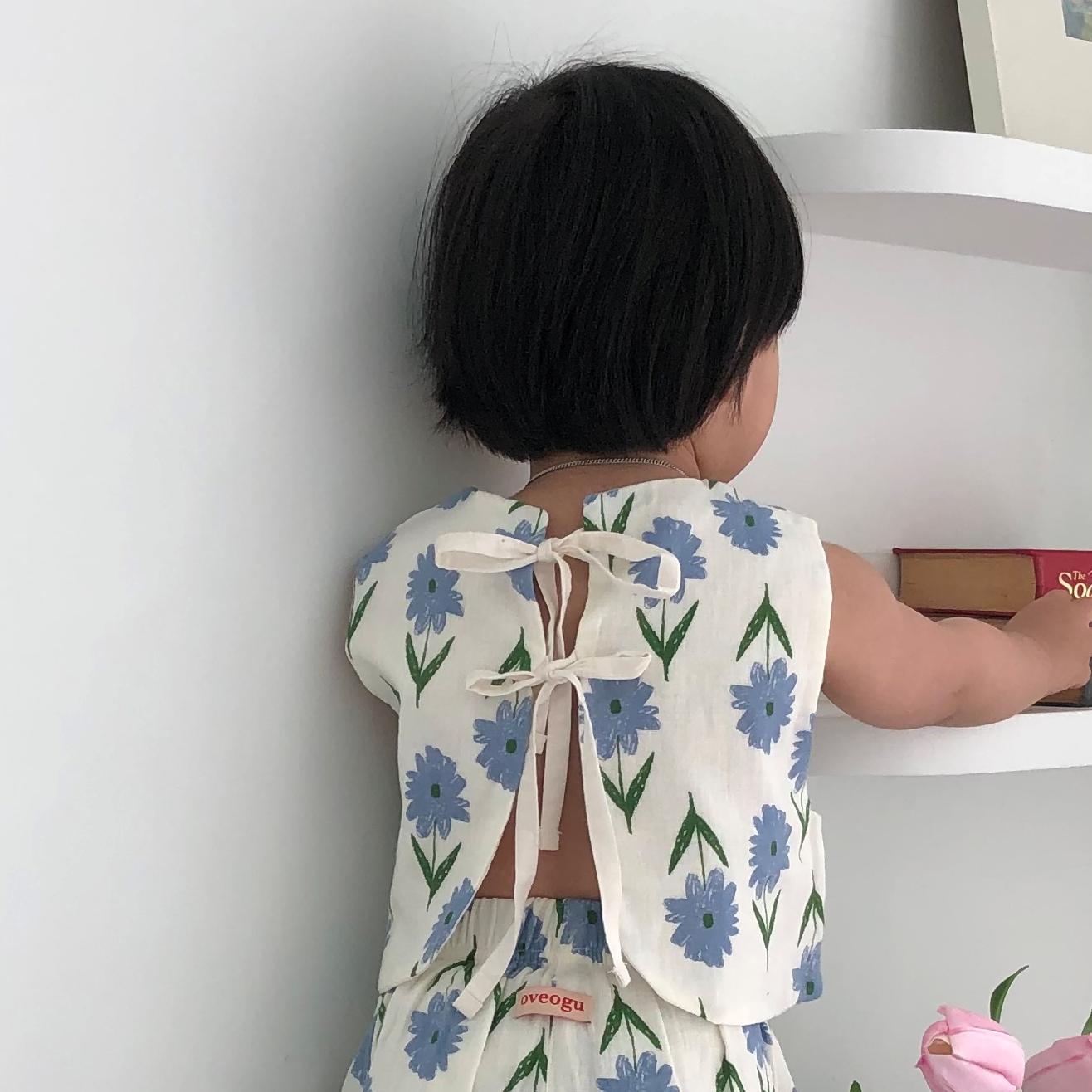 데이지 타이 백 베스트 스카이블루