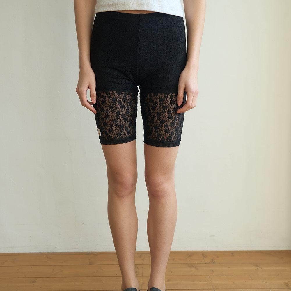 Lace Biker Shorts_Black