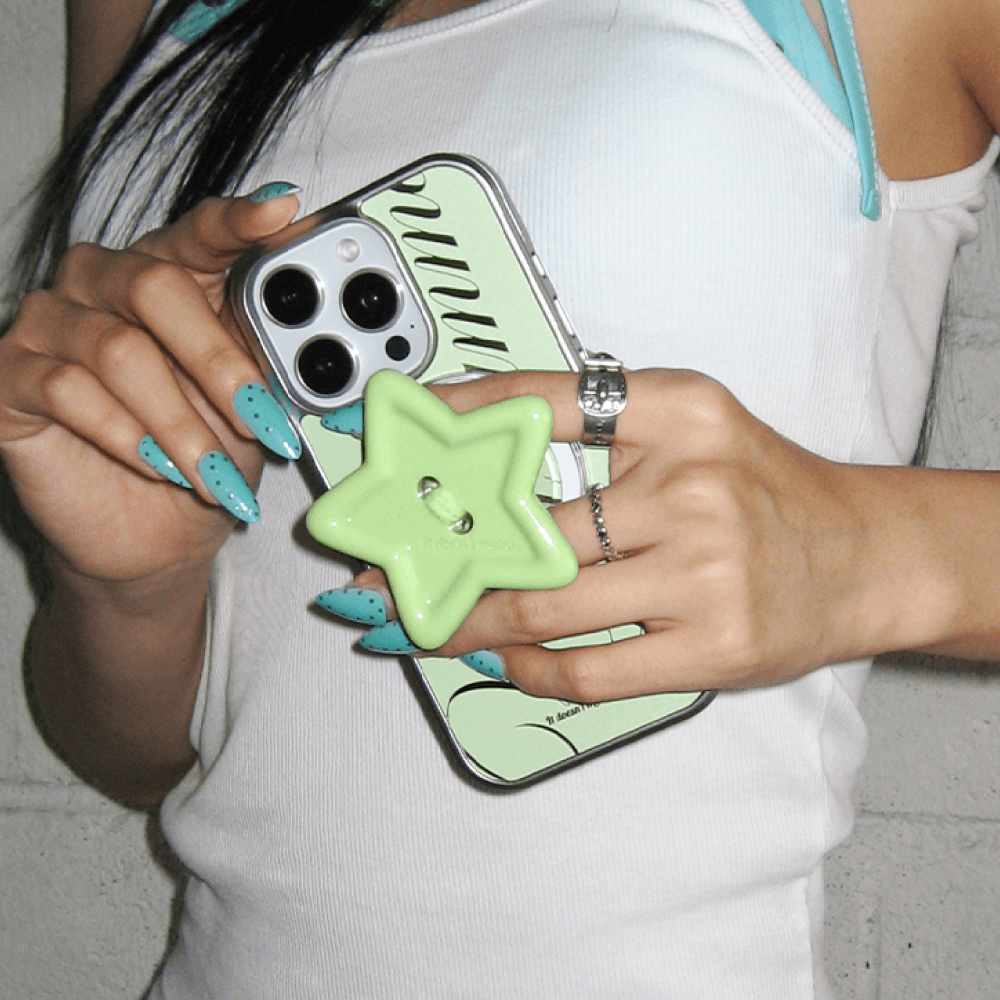 Lime candy button tok