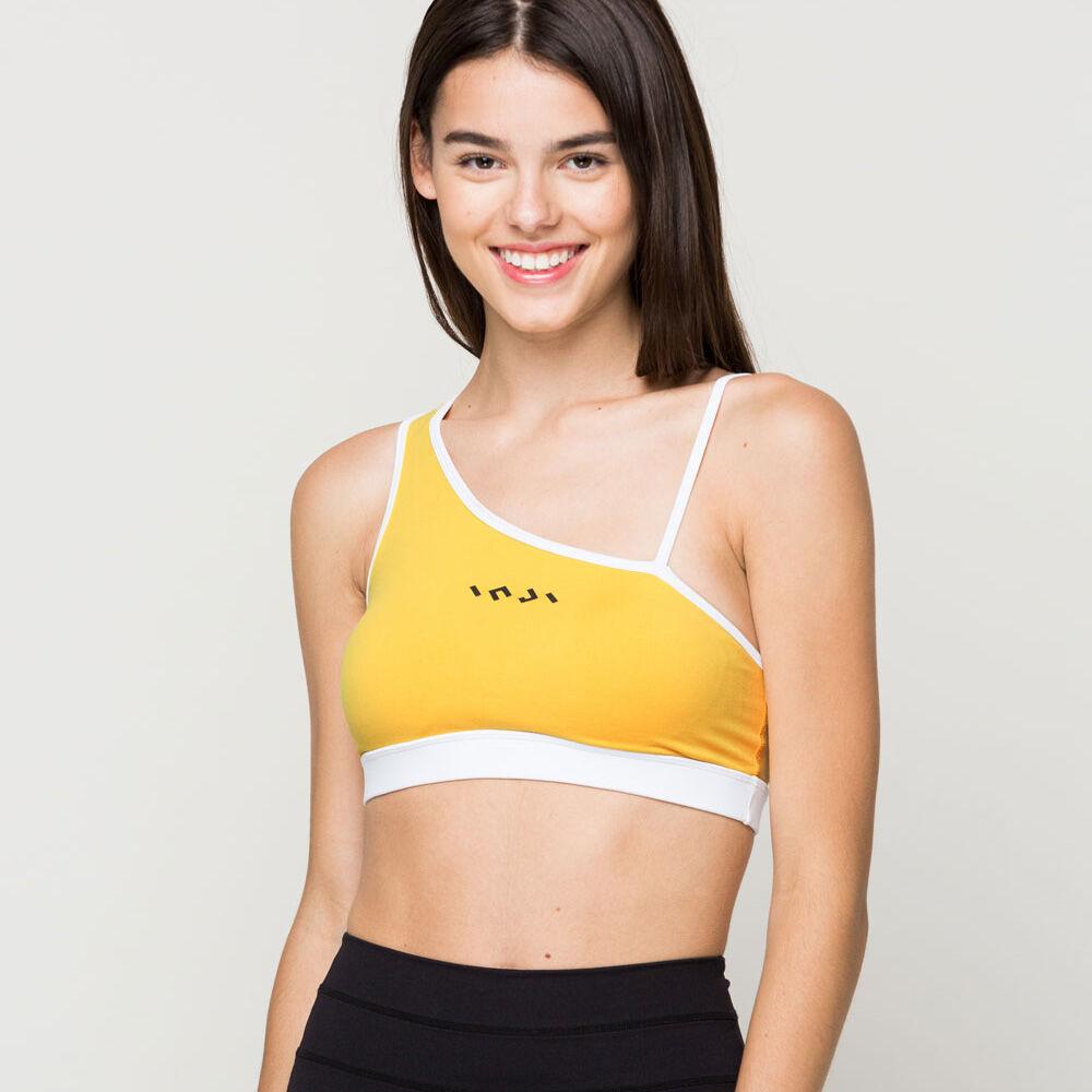 ONE SHOULDER SPORTS BRA 아스펜옐로우
