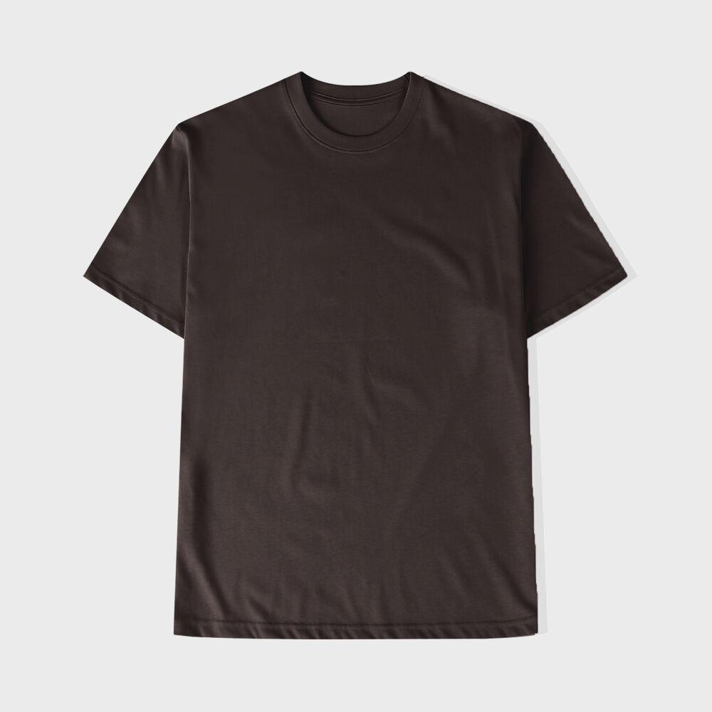 21S/S 세미오버핏 수피마 티셔츠 (브라운)