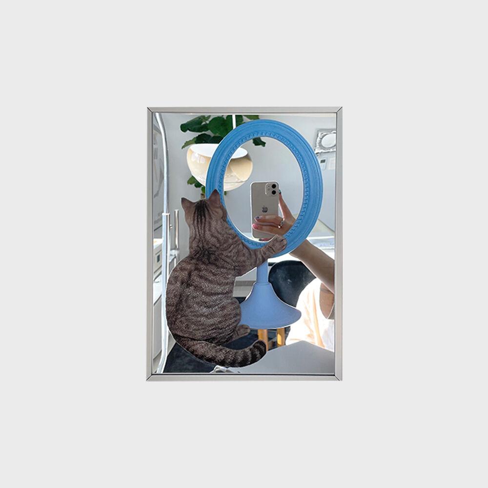 [29CM 단독] mirror cat poster mirror 고양이 포스터 거울