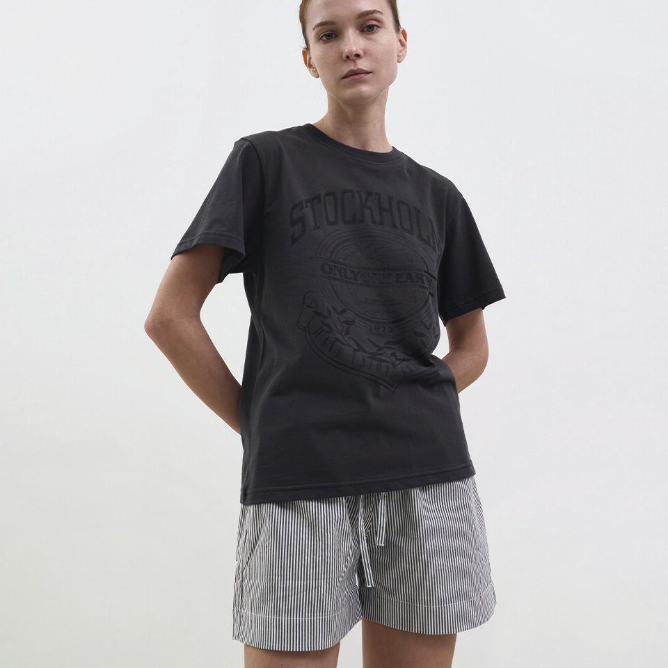 Stockholm T-shirt charcoal