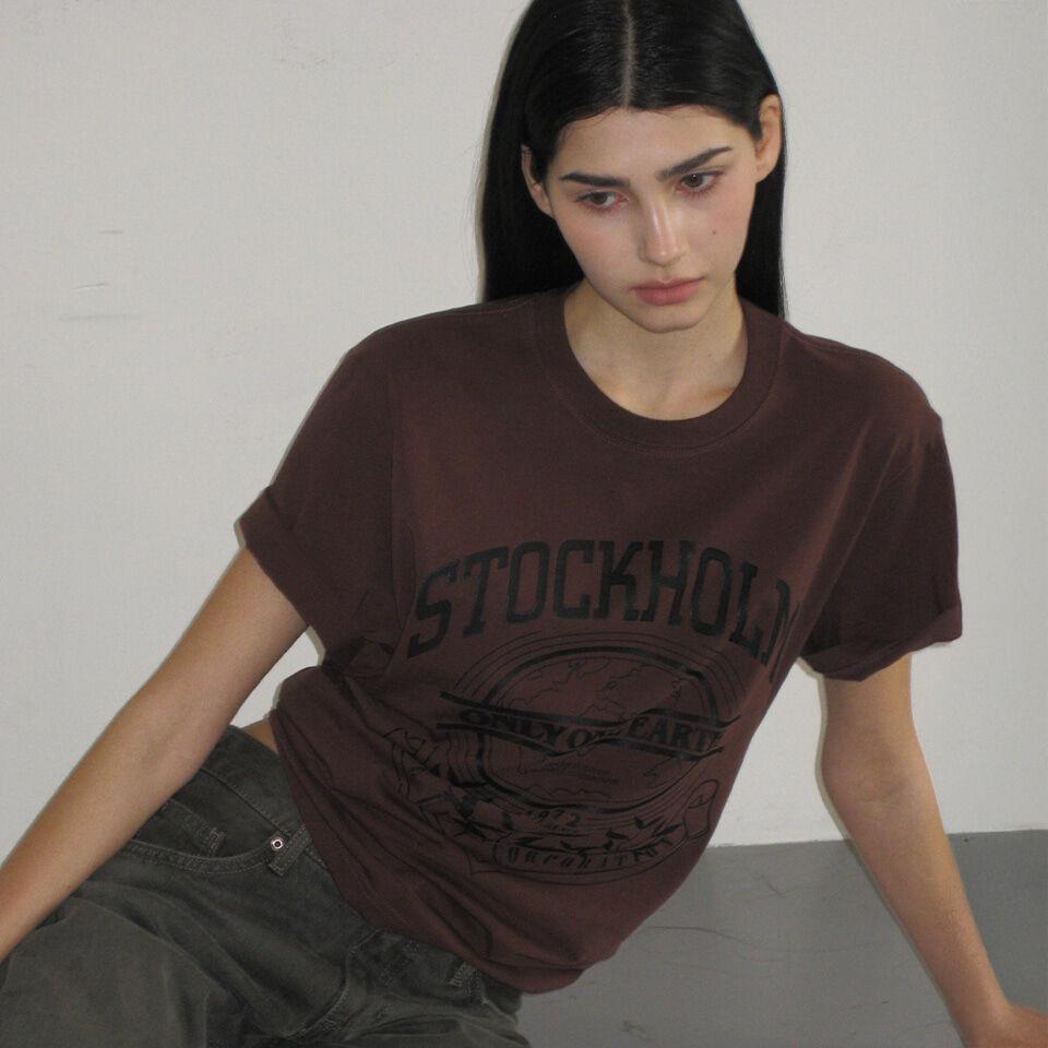 Stockholm T-shirt Brown