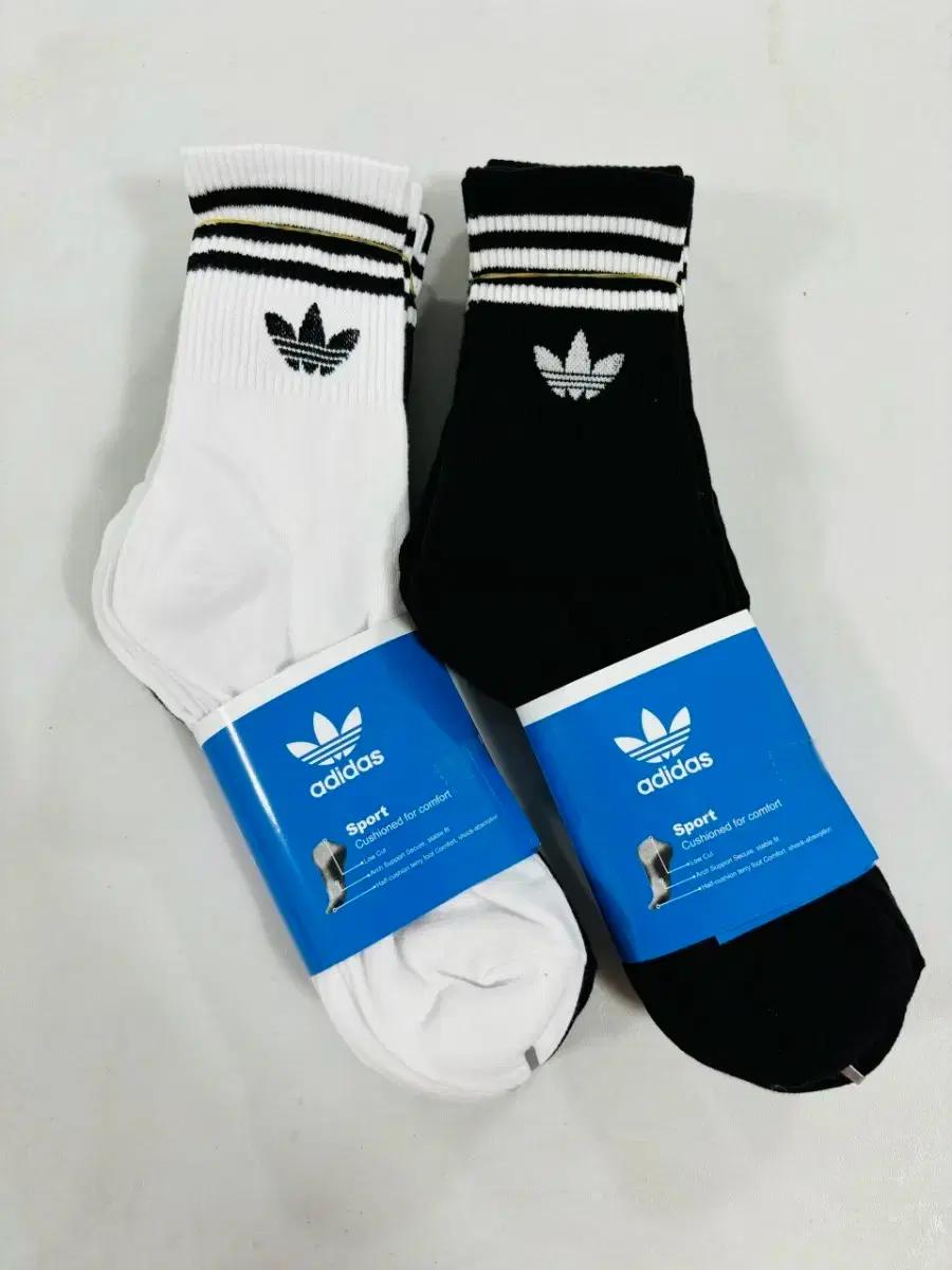 아디다스 남성중목 면양말10족