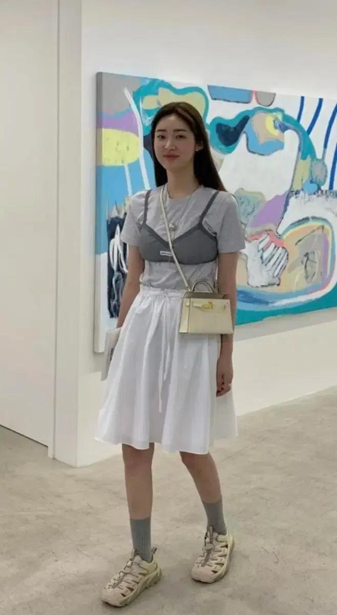 LEHA 차정원 스커트 SAINT GATHERED COTTON SKIRT