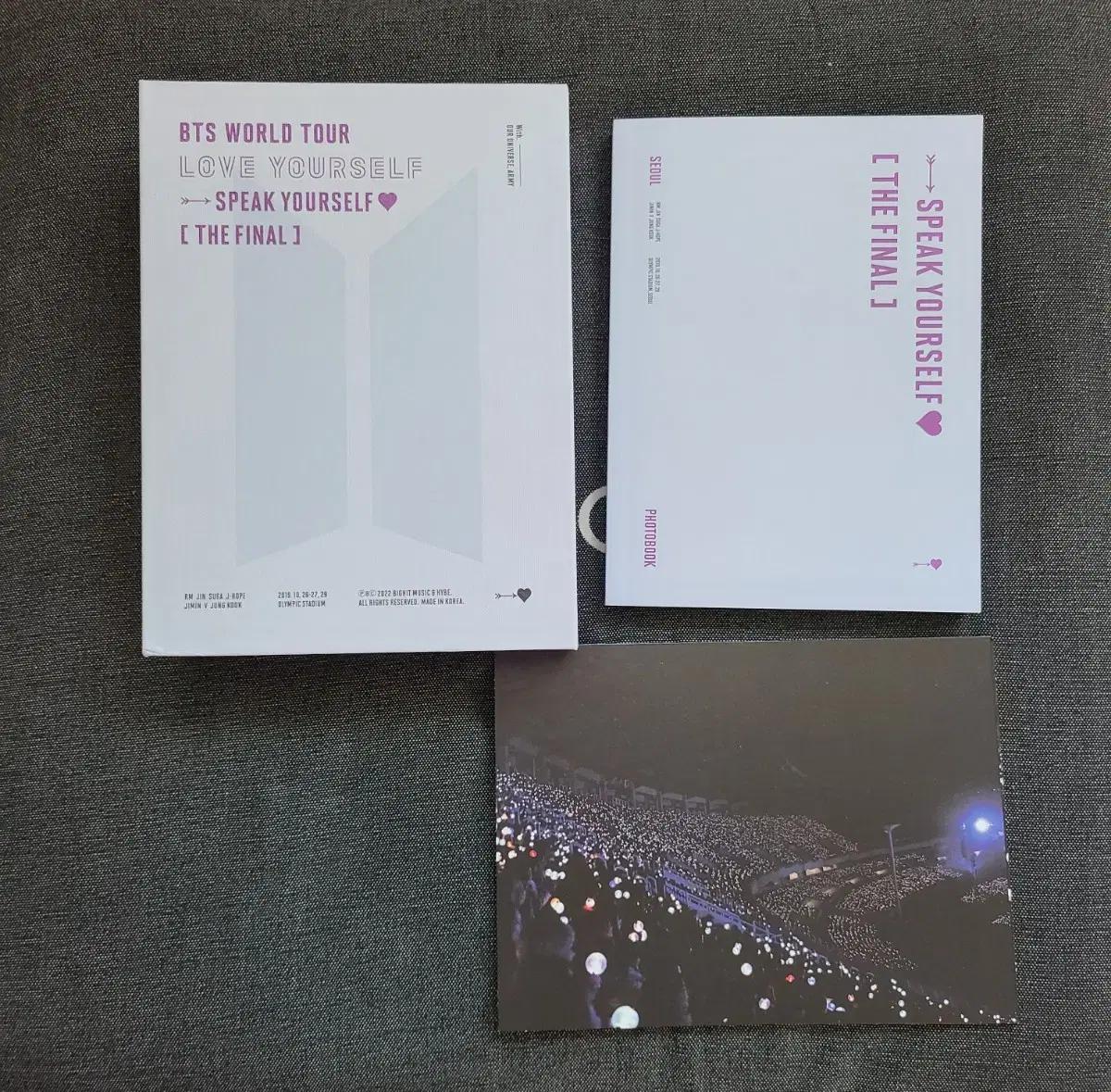 포토북) 스픽콘 파이널 디비디 dvd 스파콘 방탄소년단