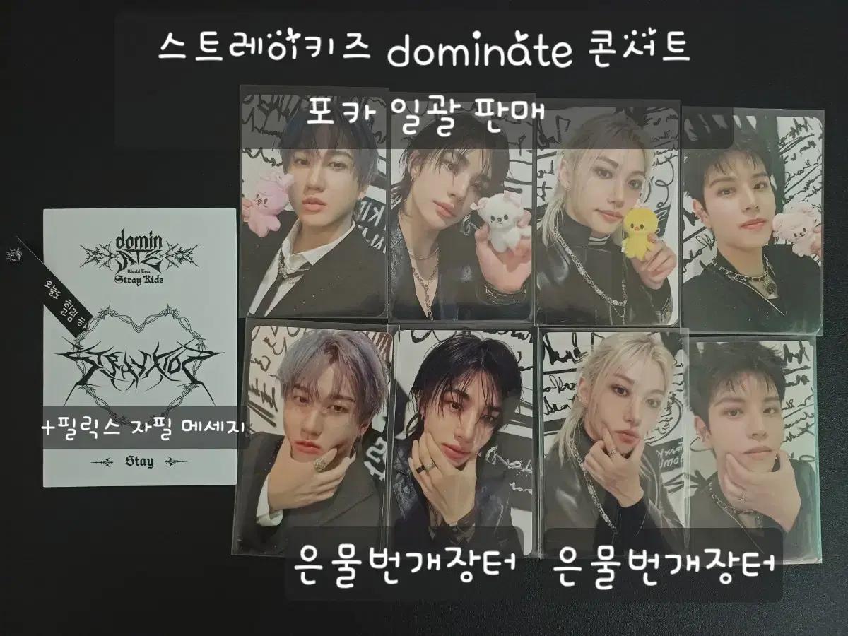 스트레이키즈 dominATE 콘서트 포카 일괄 판매