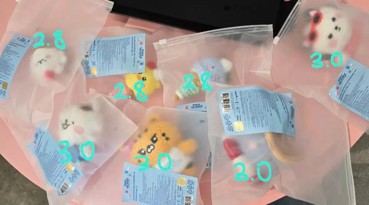 르세라핌 핌즈클럽 바캉스 여름 팝업 인형 키링 양도